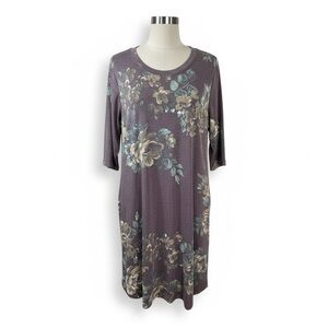 Gilmore Clothing • Floral Tunic Dress Size XL Made in Canada